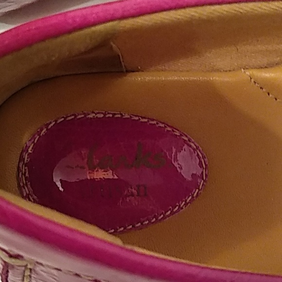 Clark's Pinkish Purple Loafers Flats Shoes Size 8 - Picture 3 of 6